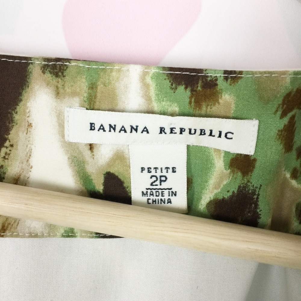 Banana Republic Printed Sheath Dress 2 Petite - Picture 4 of 8